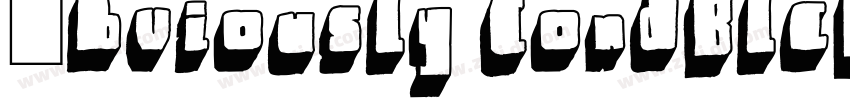 0bviously CondBlck字体转换